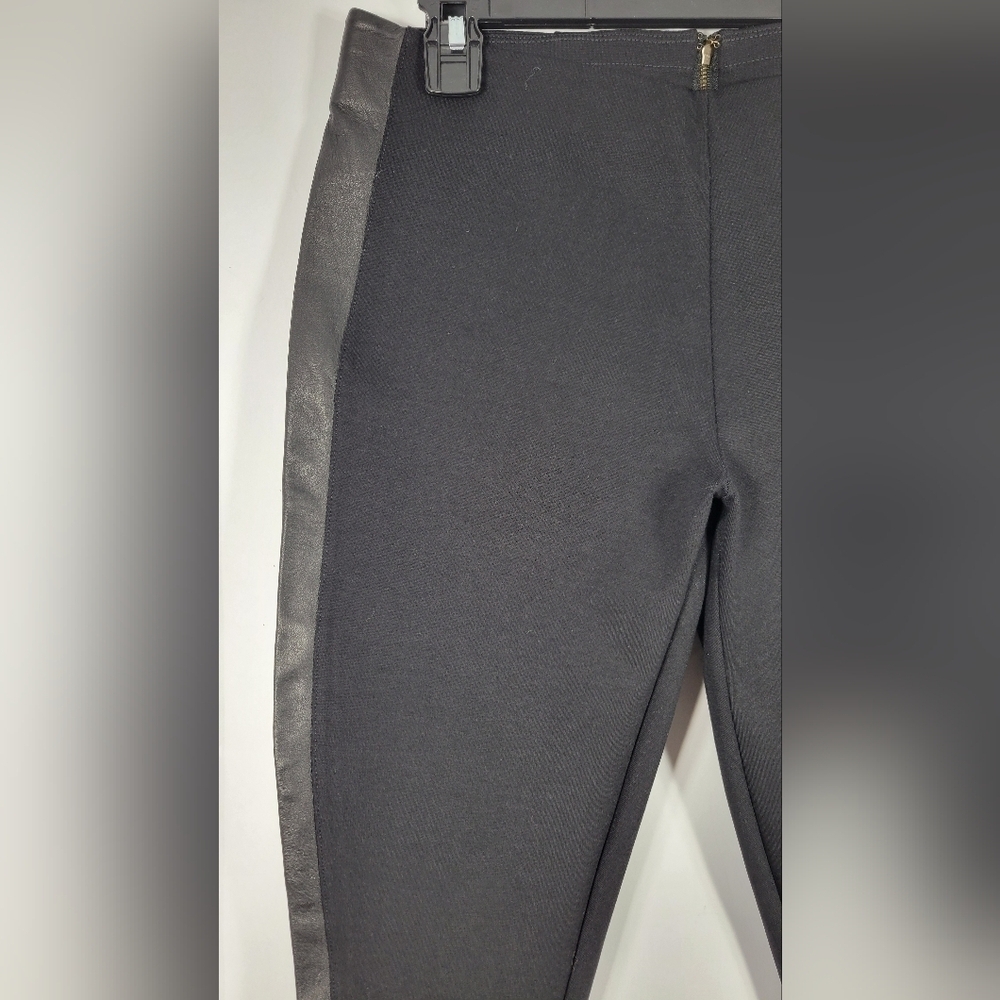 J.Crew Pants With Leather Trim #725 Size 8 - Picture 3 of 11